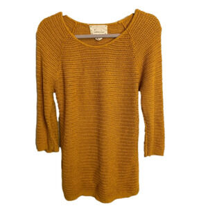 Coincidence and Chance Urban Outfitters golden knit tunic sweater size large